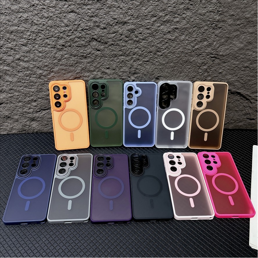 High Quality Luxury TPU+PC Magnetic Shockproof Transparent Phone Cover Camera Protector for S26/S26 Ultra/S26