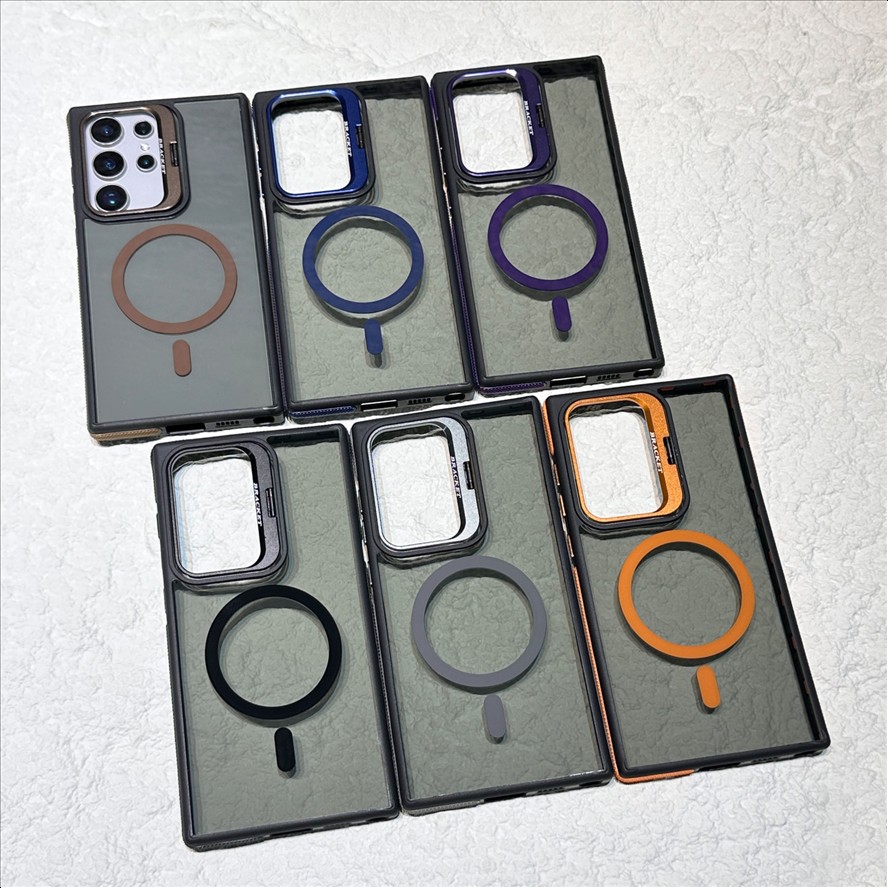 Luxury Shockproof Matte Magnetic Anti-Fingerprint Mobile Phone Case for Samsung Galaxy S26 S25 S24 S23 Ultra