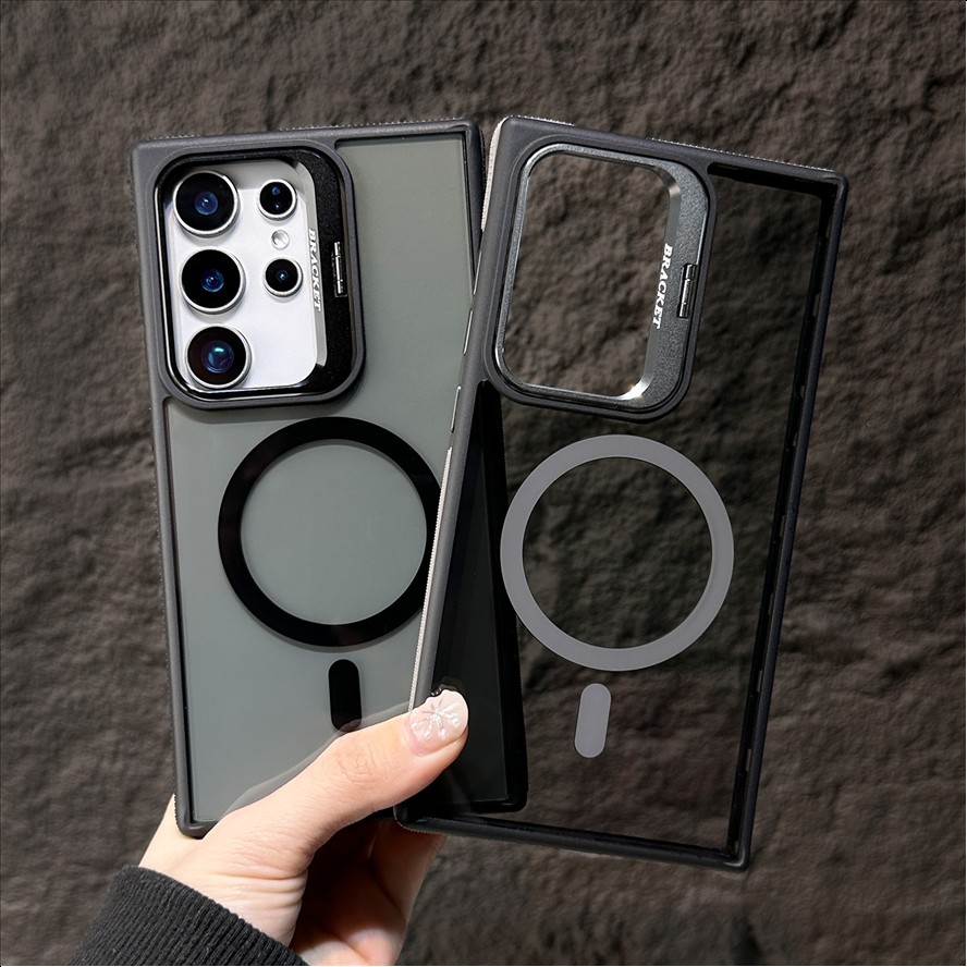 Luxury Shockproof Matte Magnetic Anti-Fingerprint Mobile Phone Case for Samsung Galaxy S26 S25 S24 S23 Ultra