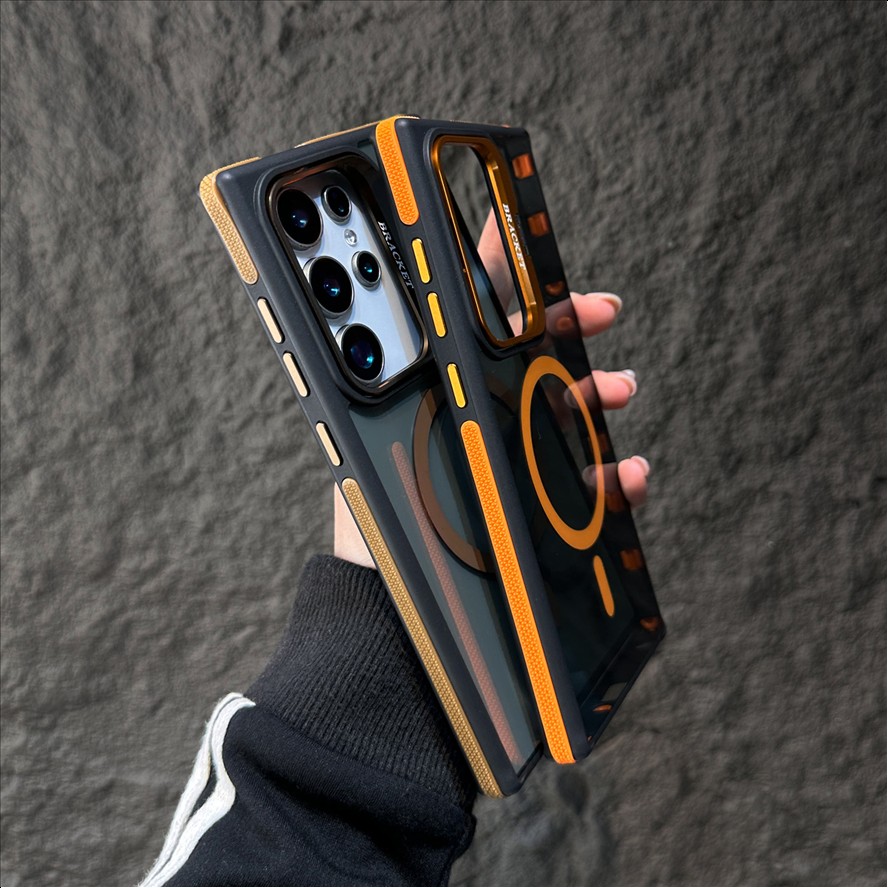 Luxury Shockproof Matte Magnetic Anti-Fingerprint Mobile Phone Case for Samsung Galaxy S26 S25 S24 S23 Ultra