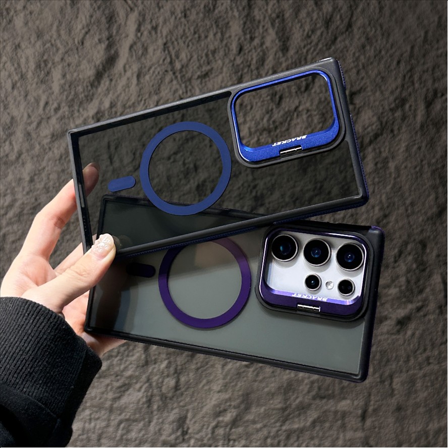 Luxury Shockproof Matte Magnetic Anti-Fingerprint Mobile Phone Case for Samsung Galaxy S26 S25 S24 S23 Ultra
