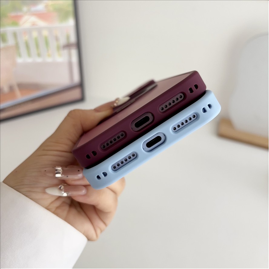 Wireless Charging Magnetic Bracket Ring Stand Phone Case for iPhone 18 Pro 18 17 16 15 14 13 Pro Max