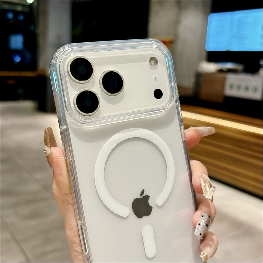 Acrylic+TPU Magnetic HD Clear Transparent Case for iPhone 16 17 18 Pro Max New Generation Mobile Phone Case