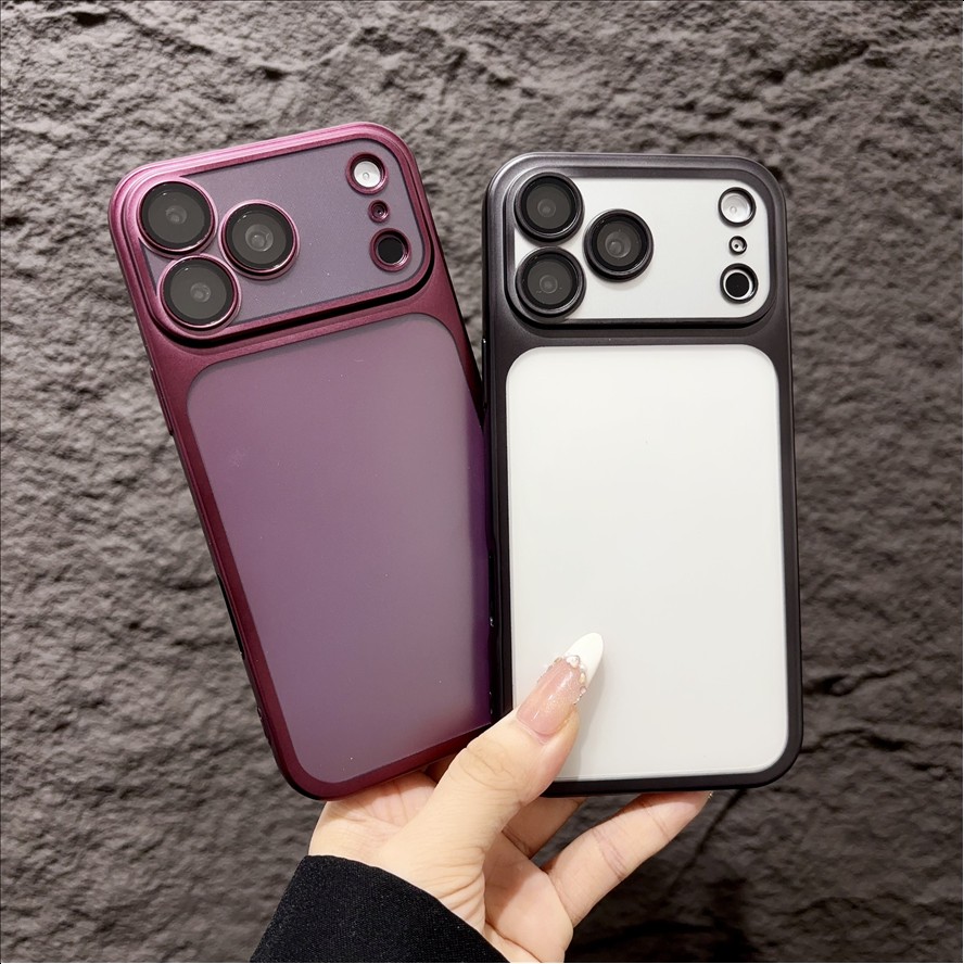 Electroplated TPU Phone Case for iPhone 18 17 Air 16 15 14 13 Pro Max 12 11 Soft Transparent Camera Protector Phone Case