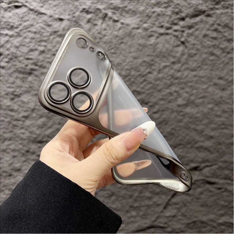 Electroplated TPU Phone Case for iPhone 18 17 Air 16 15 14 13 Pro Max 12 11 Soft Transparent Camera Protector Phone Case