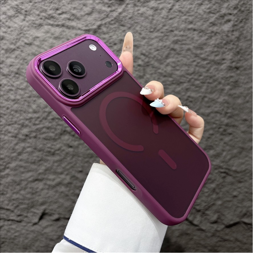 Translucent Magnetic Matte Phone Case For iPhone 18 17 16 15 14 13 Pro Max Air Plus