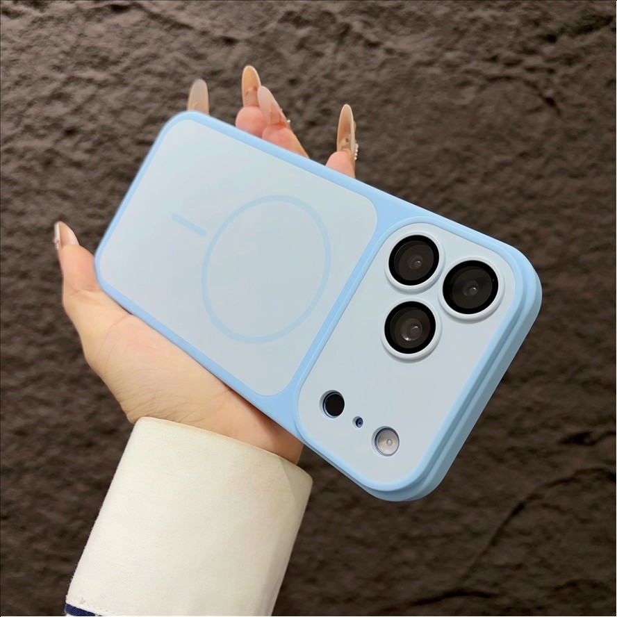 Matte Armor Magnetic Wireless Charging Phone Case for iPhone 18 17 16 15 Pro Max 14 12 13 11 Pro Case Shockproof Cover