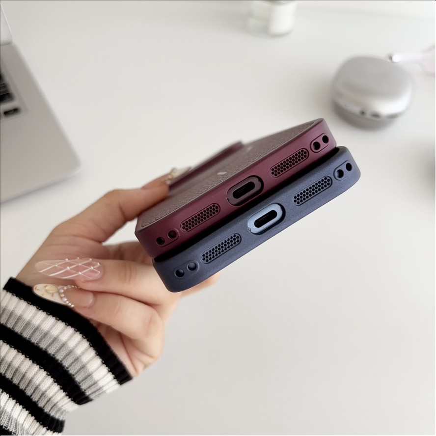 Litchi Texture Leather Magnetic Phone Case for Iphone, Antishock Minimalist Luxury for Iphone Mobile Cover